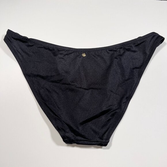 Victoria Secret XXL 2XL Chain Link Cheeky Bikini Bottom High Leg Black - Picture 5 of 7